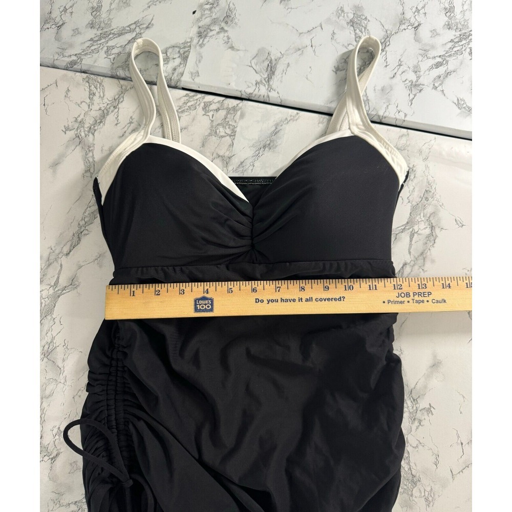Miraclesuit Black and White One Piece Swimsuit - Picture 7 of 11